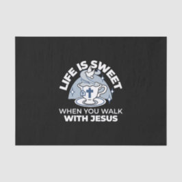 Papel De Seda Arte Fiável - Teacup com Cruz e Dove