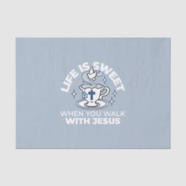 Papel De Seda Arte Fiável - Teacup com Cruz e Dove