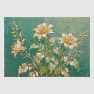 Papel De Seda Arte Floral em Decoupage de Impressão a Óleo