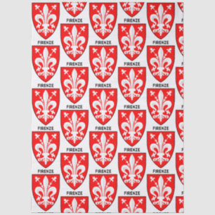 Papel De Seda Arte Florentina do Brasão da Lírio