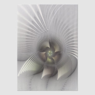 Papel De Seda Arte Fractal de Forma Abstrata 3D Moderna