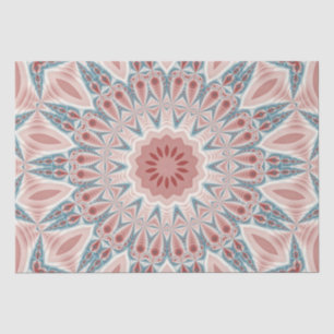 Papel De Seda Arte Fractal do Caleidoscópio Moderno em greve