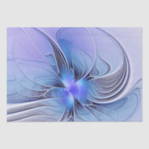 Arte fractal moderna abstrata azul lavanda