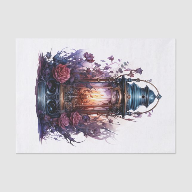 Papel De Seda Arte Lanterna Gótica para a Desnutação (Frente )