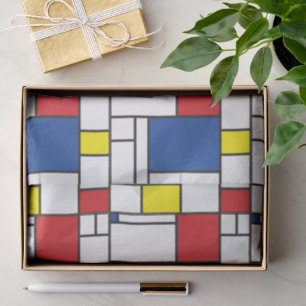 Papel De Seda Arte Moderna De Stijl Geométrica Minimalista Mondr