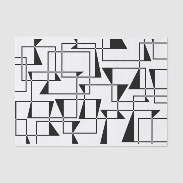 Papel De Seda Arte moderna, urbana, arrojada, geométrica legal (Frente )