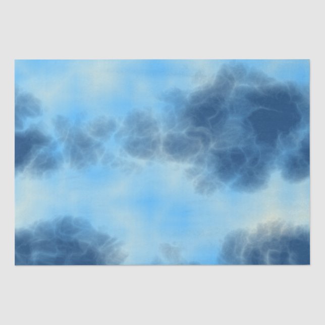 Papel De Seda Arte na Nuvem Azul (Frente )