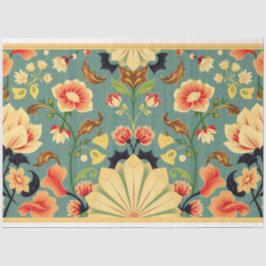 Papel De Seda Arte Nouveau - Dissociação Floral