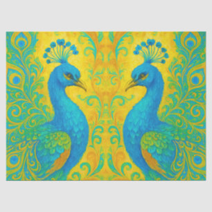 Papel De Seda Arte Nouveau Peacock 18lb - Desligar