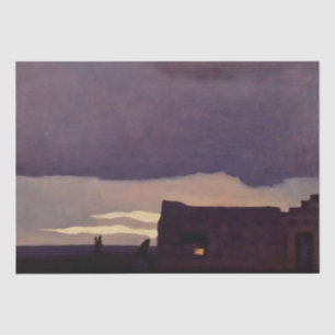 Papel De Seda Arte Ocidental “Tarde de Tarde” por Maynard Dixon
