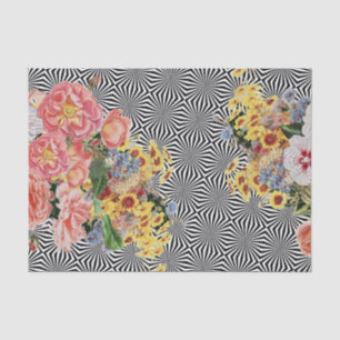 Papel De Seda Arte Op dos confetes florais