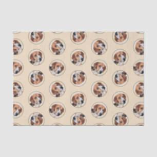 Papel De Seda Arte original de cães de pintura em tricores Harri