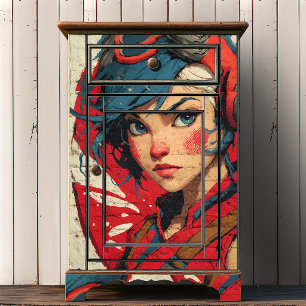 Papel De Seda Arte Urbana de Anime Grafite de Tijolo Reaprovei