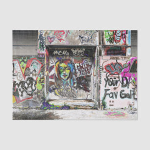 Papel De Seda Arte urbana de rua graffiti decorativa fixe