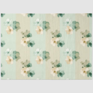 Papel De Seda Artes e artesanatos inspiraram aves e folhagem