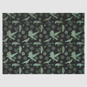 Papel De Seda Artes e Cortes de Bronze de Verdigris Steampunk