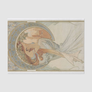 Papel De Seda Artes por Alphonse Mucha