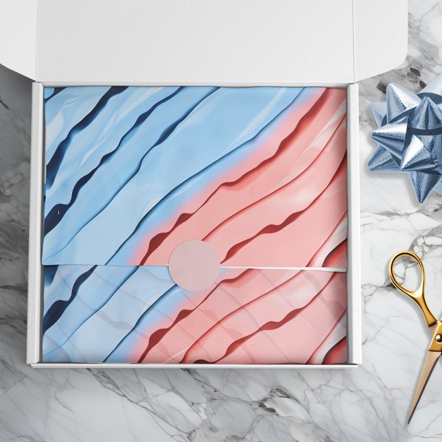 Papel De Seda Artesanato Cor-de-rosa azul com abstrato (Criador carregado)