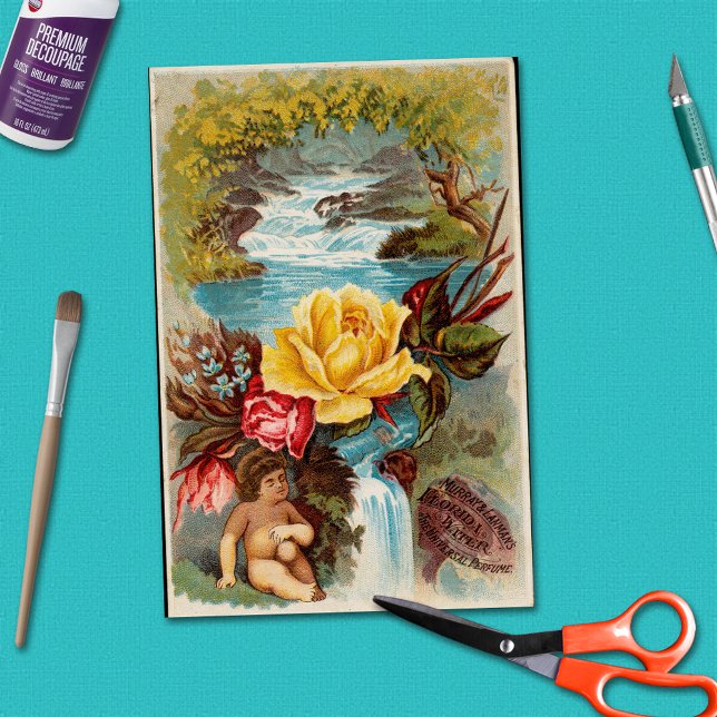 Papel De Seda Artesanato de Cartão Comercial de Anúncio Vitorian (Criador carregado)