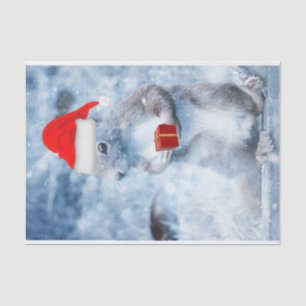 Papel De Seda Artesanato de Decoupage do Esquilo do Natal