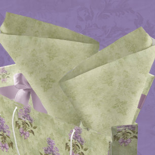 Papel De Seda Artesanato de Desanexação do Damask Verde do Estil