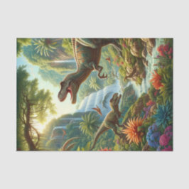 Papel De Seda Artesanato de Desligamento do Dinossauro