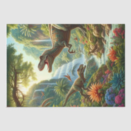 Papel De Seda Artesanato de Desligamento do Dinossauro