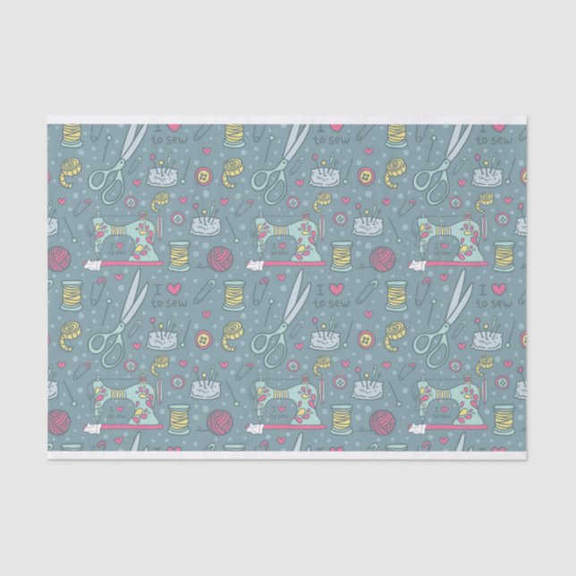 Papel De Seda Artesanatos das noções da máquina de costura (Frente )