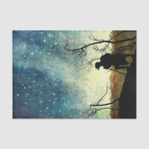 Papel De Seda Arthur Rackham Illustration NIght Silhouette