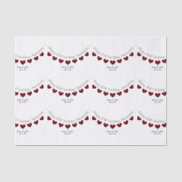 Papel De Seda Artigo personalizado do 40º aniversário do Casamen