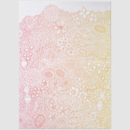 Papel De Seda Artista de Cena de Jardim Aniversário Peach