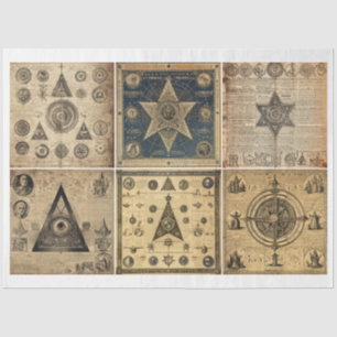 Papel De Seda Artistas e Artesões Testemunhas Ocultas Místicas