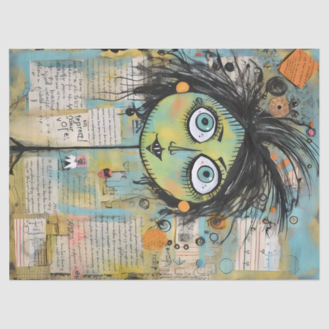 Papel De Seda ArtLady 15 Encantada e angustiada (Frente )