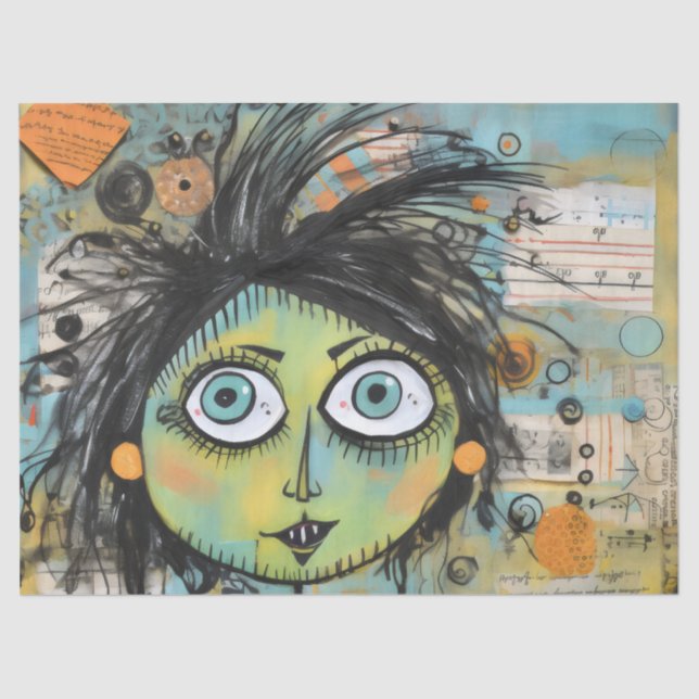 Papel De Seda ArtLady 15 Encantada e angustiada (Frente )