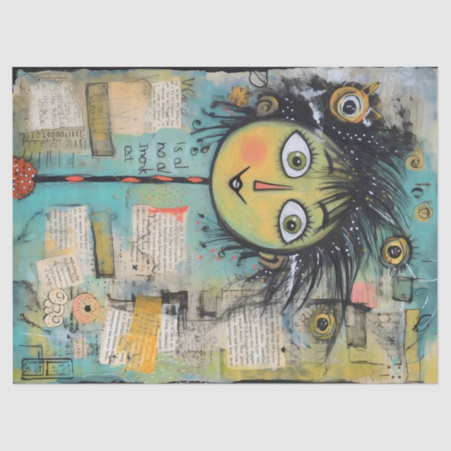 Papel De Seda ArtLady 17 Encantada e angustiada (Frente )