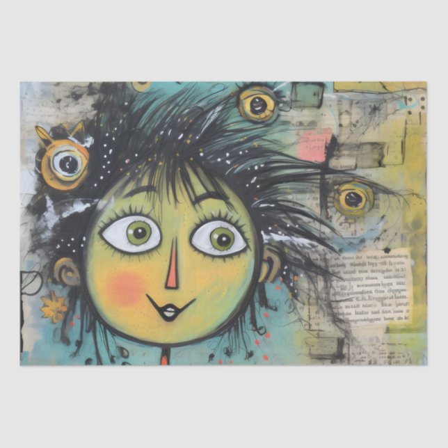 Papel De Seda ArtLady 17 Encantada e angustiada (Frente )