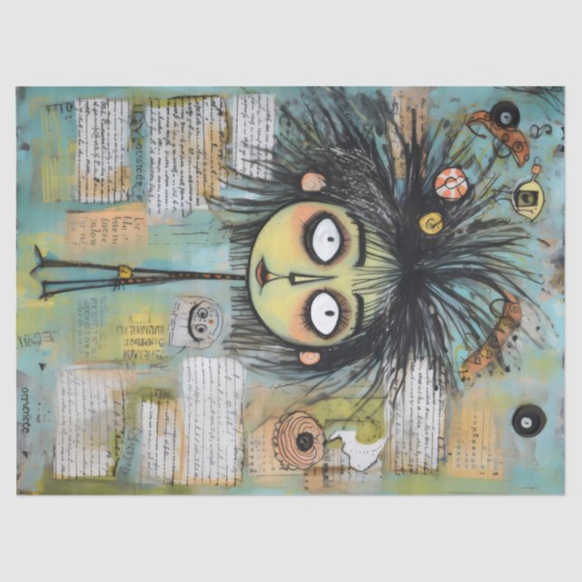 Papel De Seda ArtLady 18 Encantada e angustiada (Frente )