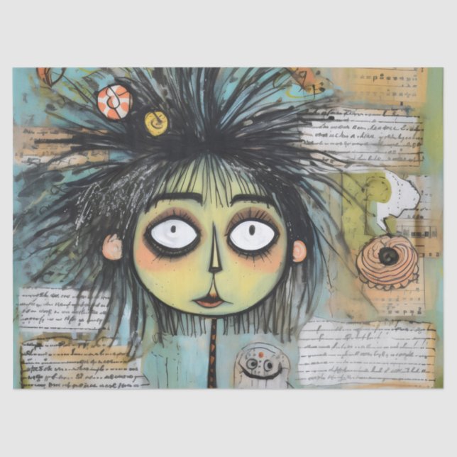 Papel De Seda ArtLady 18 Encantada e angustiada (Frente )