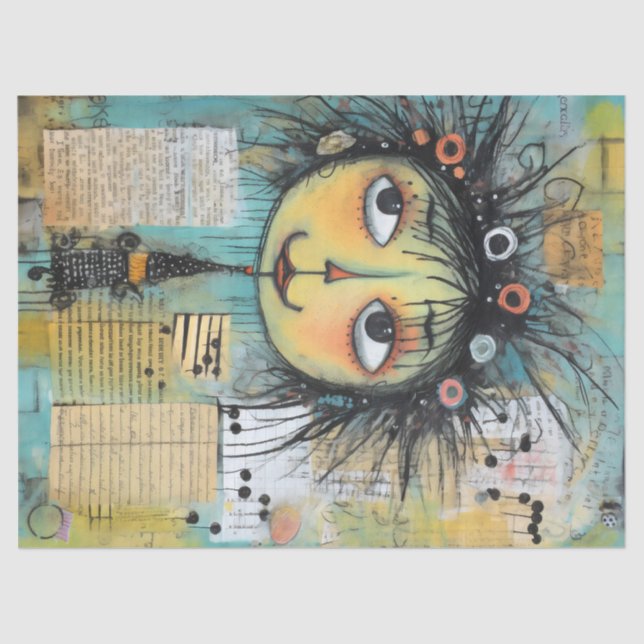 Papel De Seda ArtLady 1 encantadora e angustiada (Frente )