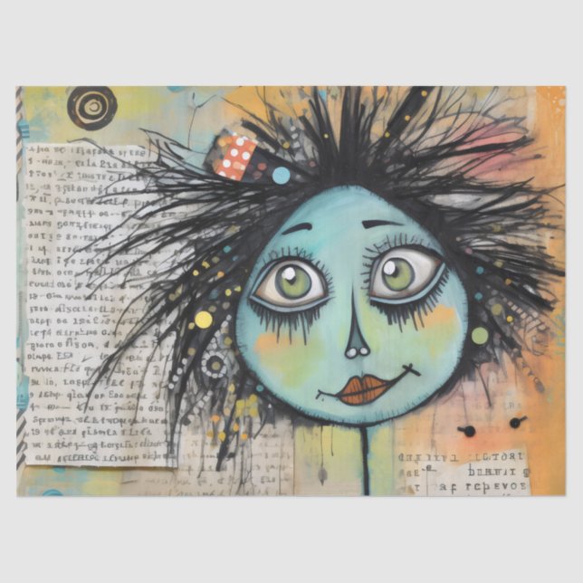 Papel De Seda ArtLady 2 encantadora e angustiada (Frente )