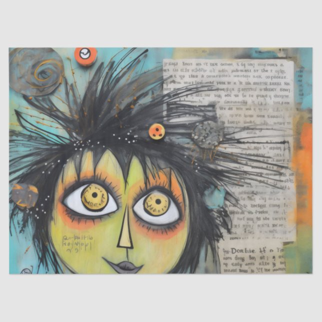 Papel De Seda ArtLady 3 encantadora e angustiada (Frente )