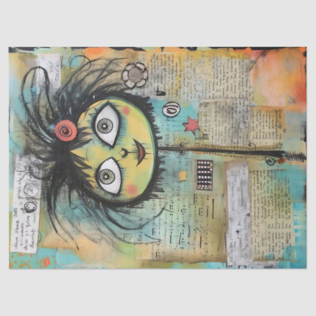 Papel De Seda ArtLady 4 encantadora e angustiada (Frente )