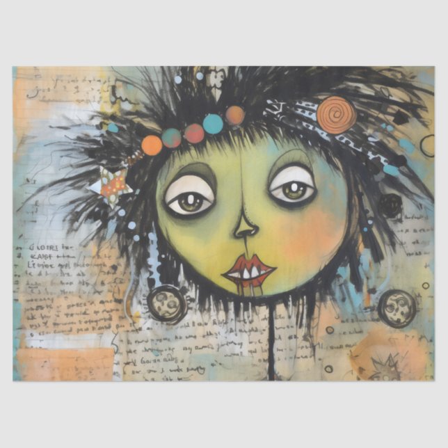 Papel De Seda ArtLady 7 encantadora e angustiada (Frente )