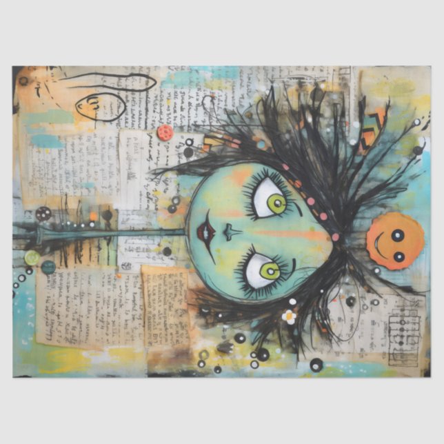 Papel De Seda ArtLady Charming e angustiada (Frente )