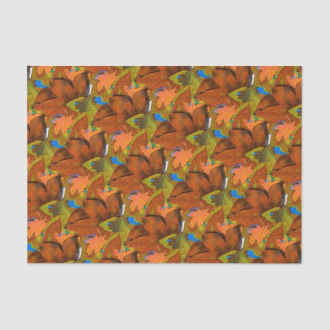 Papel De Seda Artsy Autumn Leaves (Frente )