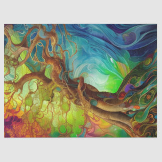 Papel De Seda Árvore da Vida Bejeweled