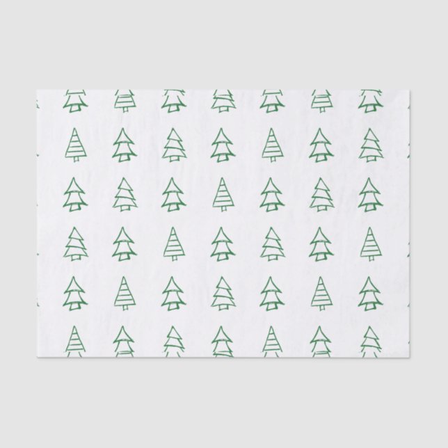 Papel De Seda Árvore de Natal (Frente )