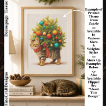 Árvore de Natal Adorável com Gato/Gatinho FN8L Dec