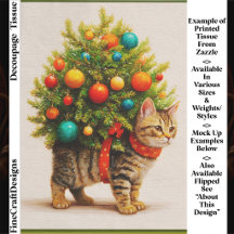 Árvore de Natal Adorável com Gato/Gatinho FN8R Dec