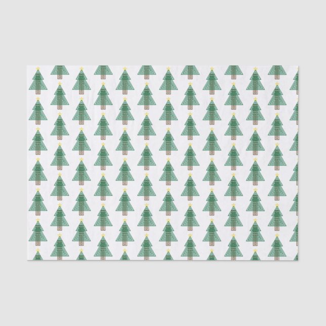 Papel De Seda Árvore de Natal Art Déco (Frente )